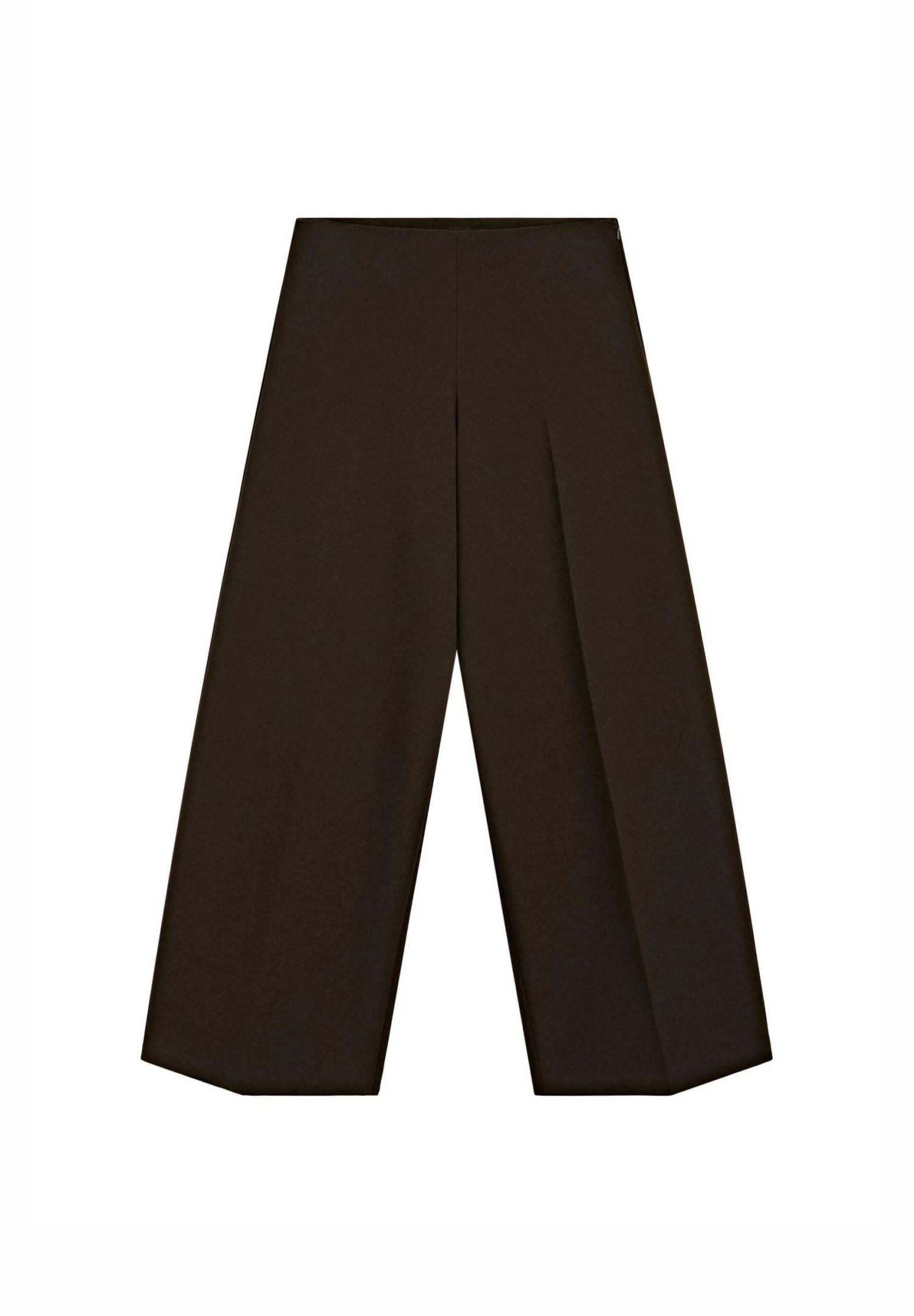 Massimo Dutti HIGH-WAIST WIDE-LEG - Trousers - Mottled Dark Brown 6 Massimo Dutti HIGH-WAIST WIDE-LEG - Trousers - Mottled Dark Brown - Image 4