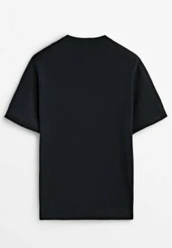 Massimo Dutti Studio - Short Sleeve - Basic T-Shirt - Blue 17 Massimo Dutti Studio - Short Sleeve - Basic T-Shirt - Blue -Massimo Dutti Shop 717567cead234125abee08e90c6633bb