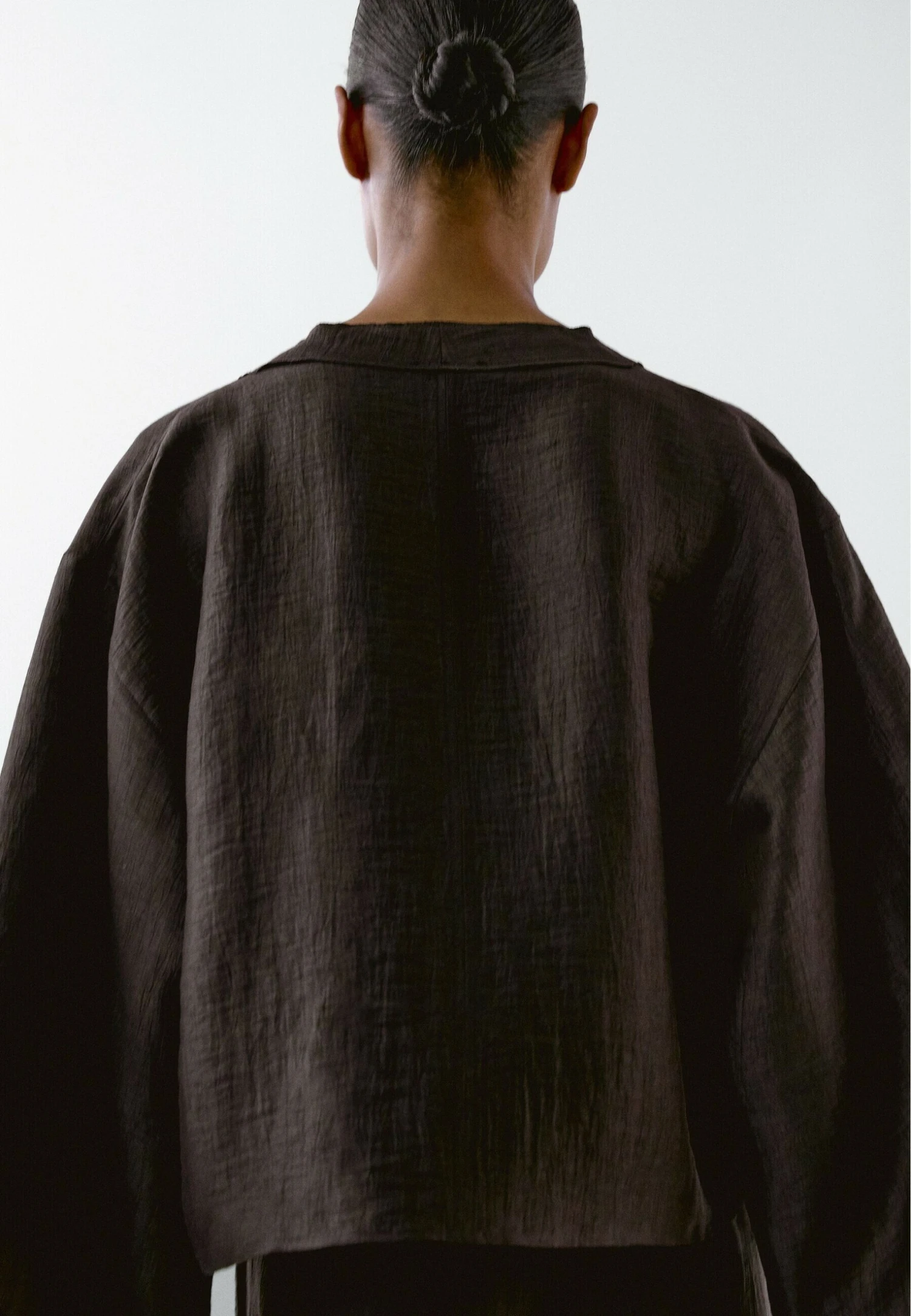 Massimo Dutti CROSSOVER KIMONO - Summer Jacket - Dark Purple 5 Massimo Dutti CROSSOVER KIMONO - Summer Jacket - Dark Purple - Image 3