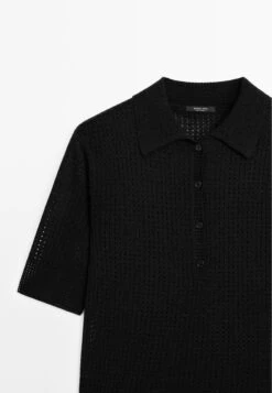 Massimo Dutti POLO COLLAR WITH SHORT SLEEVES - Polo Shirt - Black 14 Massimo Dutti POLO COLLAR WITH SHORT SLEEVES - Polo Shirt - Black -Massimo Dutti Shop 71bcf689a2af48b8a93cdf4c4f6652b8