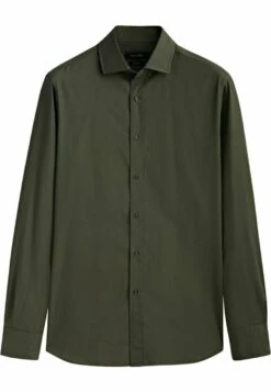 Massimo Dutti Barré Extra-Fine- Shirt - Green -Massimo Dutti Shop 71cbd5d40374445ea1b488e2fe7cff38