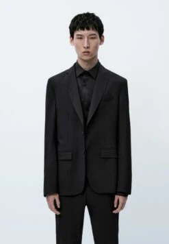 Massimo Dutti Slim-Fit - Suit Jacket - Dark Blue