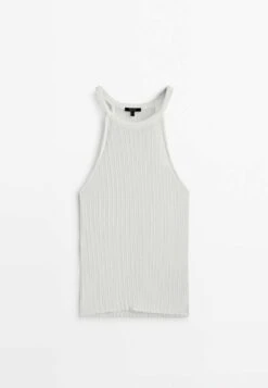 Massimo Dutti Open Halter - Top - Stone -Massimo Dutti Shop 723a901f8fc743189d6ae8aec0151dfd