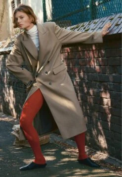 Massimo Dutti DOUBLE-BREASTED - Classic Coat - Dark Brown -Massimo Dutti Shop 72416535c11b44839834c875304f639f