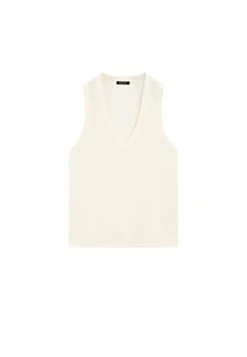 Massimo Dutti V-NECK SLEEVELESS - Basic T-shirt - Brown -Massimo Dutti Shop 726230134ba248bca30679b067cba495 1
