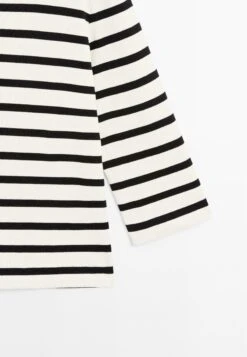 Massimo Dutti STRIPED 3/4 LENGHT SLEEVES - Long Sleeved Top - Beige -Massimo Dutti Shop 72733457aac040cab2988f1b1ff7cb2f