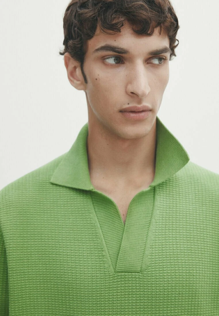 Massimo Dutti Textured - Jumper - Green 6 Massimo Dutti Textured - Jumper - Green - Image 4