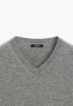 Massimo Dutti V-NECK - Jumper - Grey -Massimo Dutti Shop 72aa0e0864b142059cd1a0955a9ae595