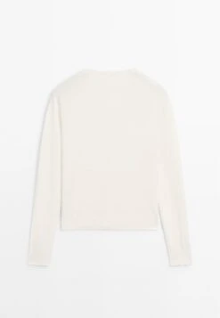 Massimo Dutti LONG SLEEVES WITH CREW NECK - Jumper - Beige -Massimo Dutti Shop 72b9cba1ec9e479cbb85b8c5dc557bb8