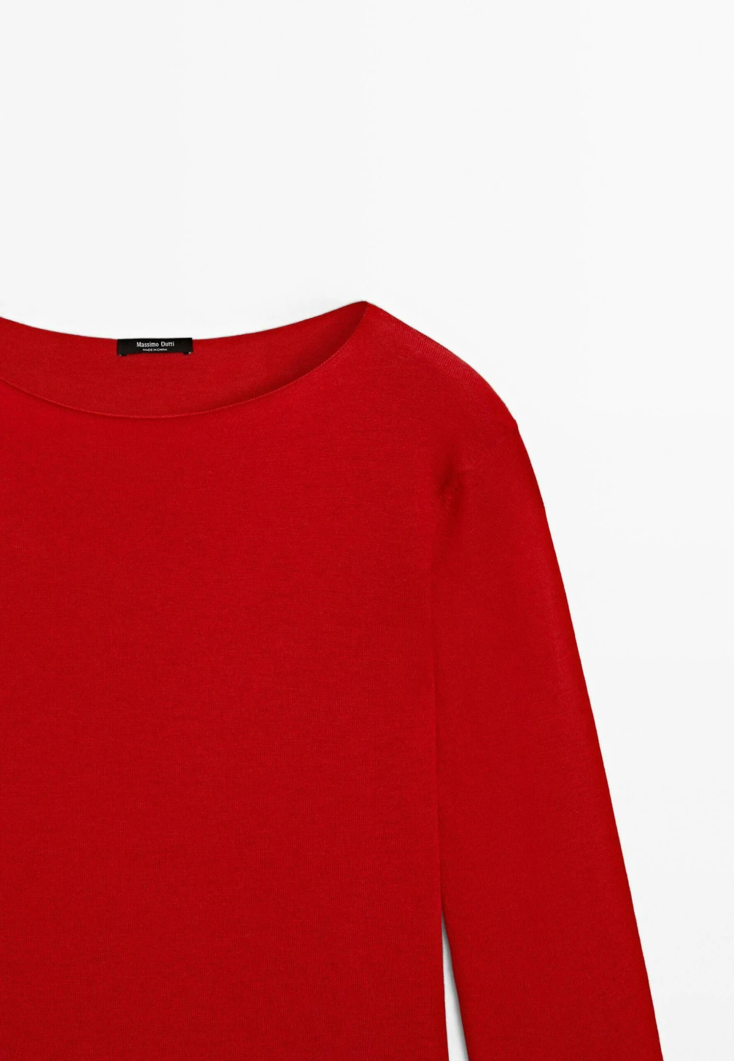 Massimo Dutti BOAT NECK LONG SLEEVE - Jumper - Red 12 Massimo Dutti BOAT NECK LONG SLEEVE - Jumper - Red - Image 10