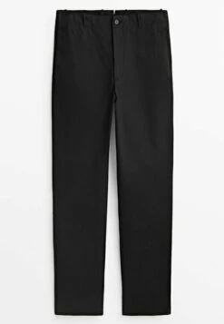 Massimo Dutti Studio - Straight-Fit- Chinos - Black -Massimo Dutti Shop 72e0ee572fff496a9a5b7a6fc6cba9f6