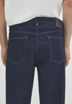 Massimo Dutti Rinse Wash Selvedge - Straight Leg Jeans - Blue -Massimo Dutti Shop 72e56cbffbb844bab6438b6da4de5289