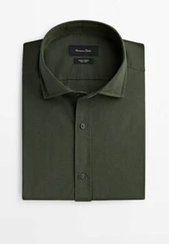 Massimo Dutti Barré Extra-Fine- Shirt - Green -Massimo Dutti Shop 7327bab54bab48e0b4eeda441c8ba86a