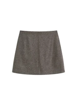 Massimo Dutti A-line Skirt - Dark Grey -Massimo Dutti Shop 73317cebeb67477494fa8f711bc47aaa