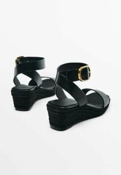 Massimo Dutti With Buckled Strap - Wedge Sandals - Black 14 Massimo Dutti With Buckled Strap - Wedge Sandals - Black -Massimo Dutti Shop 7372416da1d74cd18df5eaeb4e18d16b