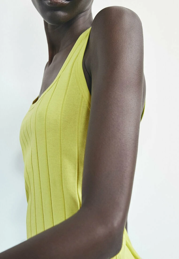 Massimo Dutti Strappy- Top - Neon Yellow 6 Massimo Dutti Strappy- Top - Neon Yellow - Image 4