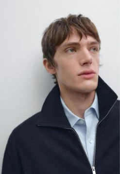 Massimo Dutti ZIP-UP HIGH NECK - Cardigan - Dark Blue -Massimo Dutti Shop 737fe1265faa48d3a620b8057ad09652