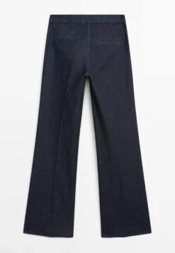 Massimo Dutti FRAYED - Trousers - Mottled Dark Blue -Massimo Dutti Shop 73d7e4c9c2914188a413c8154003d2e1