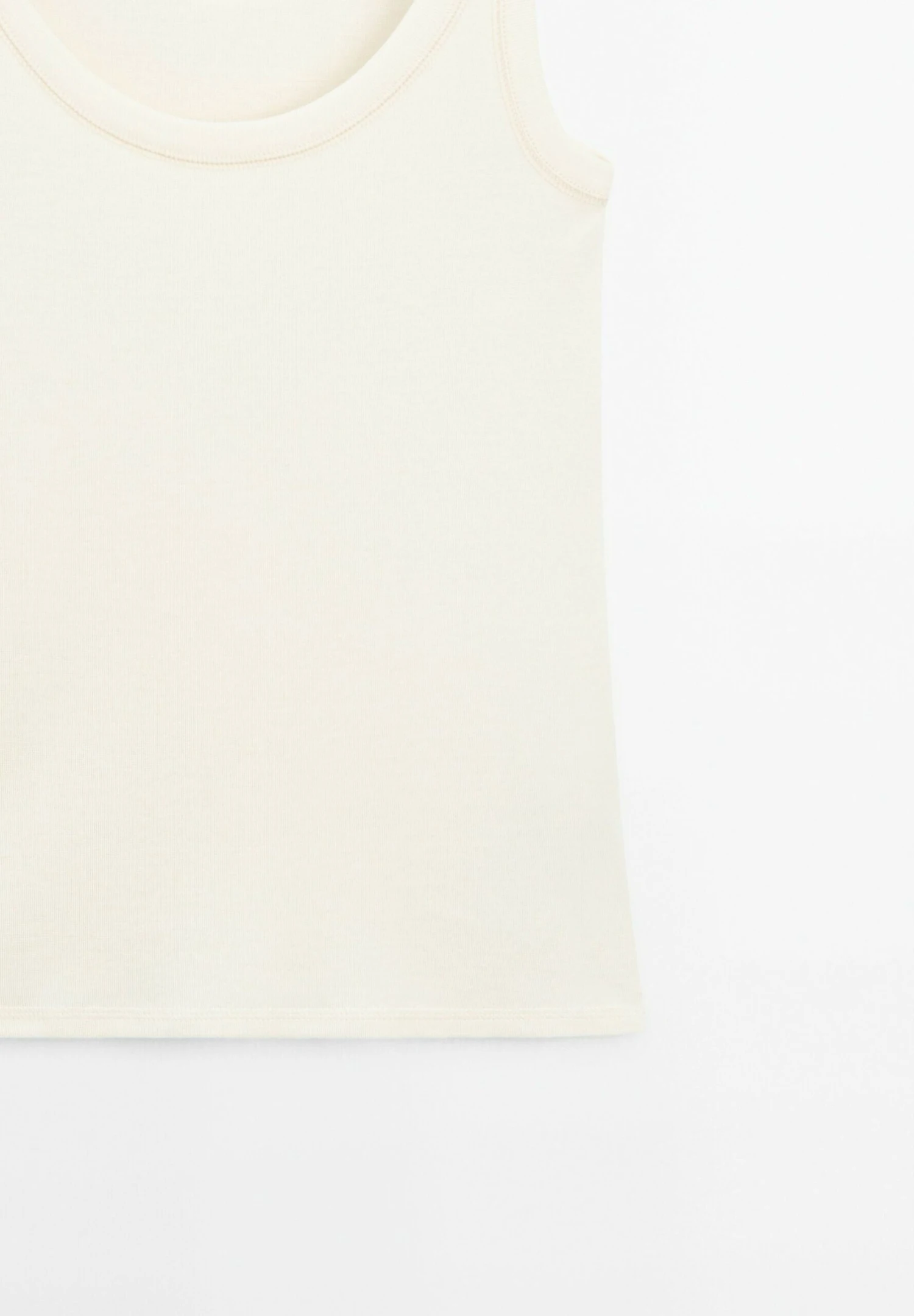 Massimo Dutti STRAPPY ROUND NECK - Top - Beige 11 Massimo Dutti STRAPPY ROUND NECK - Top - Beige - Image 9