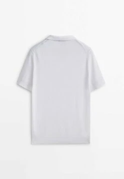 Massimo Dutti Smocked - Polo Shirt - White -Massimo Dutti Shop 74079077627c4fdfaadc2908b6c51f83