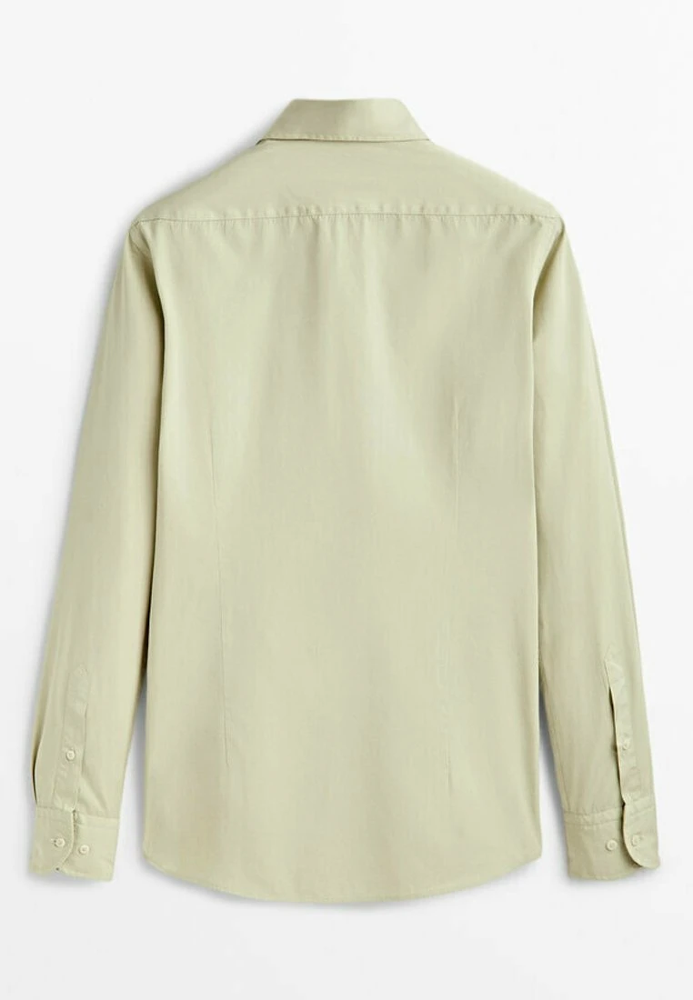 Massimo Dutti Slim Fit - Shirt - Khaki 8 Massimo Dutti Slim Fit - Shirt - Khaki - Image 6