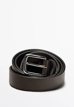 Massimo Dutti WITH BUCKLE - Belt - Dark Brown -Massimo Dutti Shop 7480c146671044ae89786794045222eb