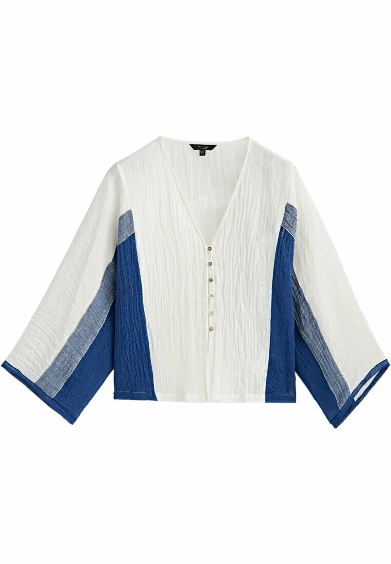 Massimo Dutti Contrast Waffle Blend - Blouse 7 Massimo Dutti Contrast Waffle Blend - Blouse - Image 5