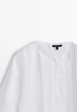 Massimo Dutti With Wide Sleeves - Blouse - White -Massimo Dutti Shop 74cd6bc0e9d7432786ac112d41dccdf1