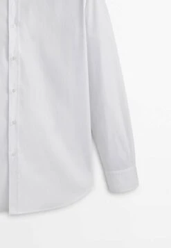 Massimo Dutti Seersucker Textured - Formal Shirt - White -Massimo Dutti Shop 74e9b775d0a04a448fb65828910bac83