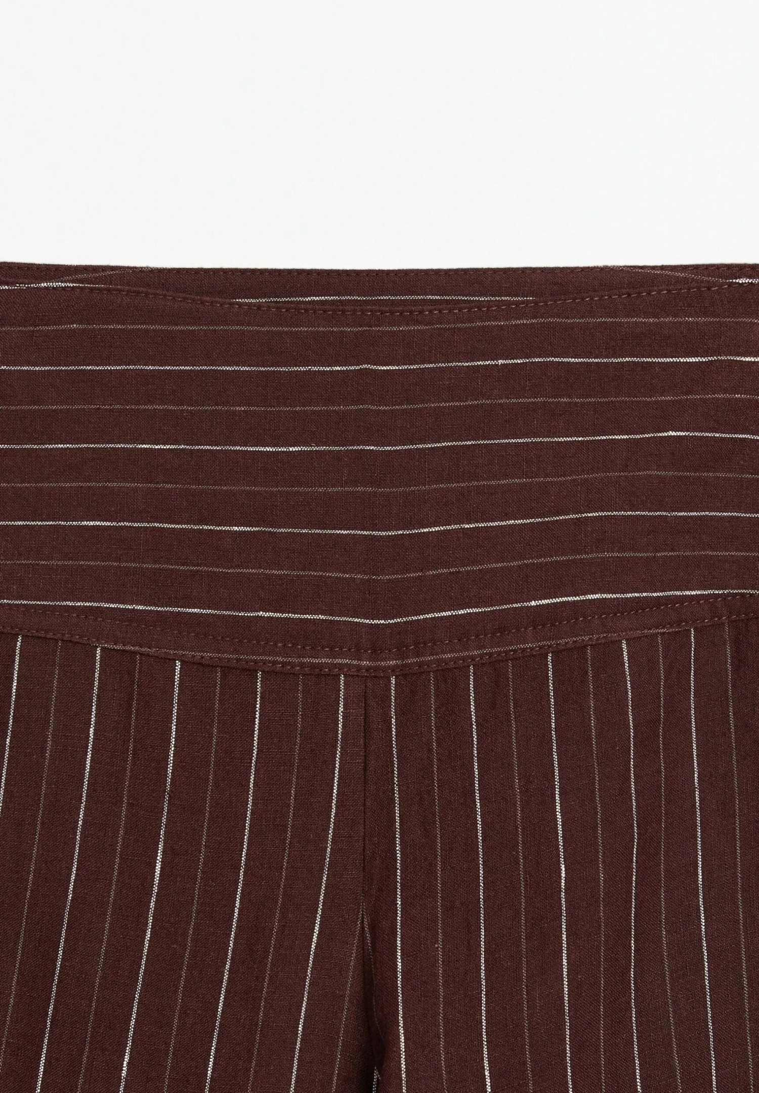 Massimo Dutti HIGH-WAIST WIDE-LEG - Trousers - Bordeaux 11 Massimo Dutti HIGH-WAIST WIDE-LEG - Trousers - Bordeaux - Image 9