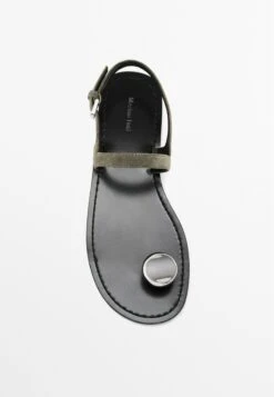 Massimo Dutti SANDALS WITH METAL TOE DETAIL 11726550 - Sandals - Taupe -Massimo Dutti Shop 74f2dacfb54e4f1584c687e6878e27e6