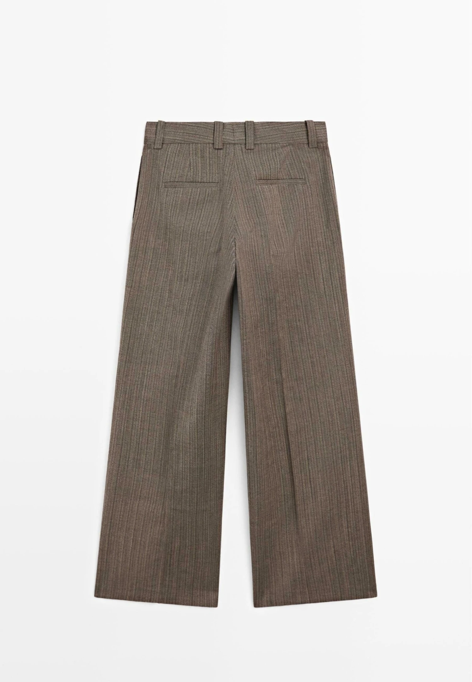 Massimo Dutti STRAIGHT HERRINGBONE - Trousers - Dark Brown 4 Massimo Dutti STRAIGHT HERRINGBONE - Trousers - Dark Brown - Image 2