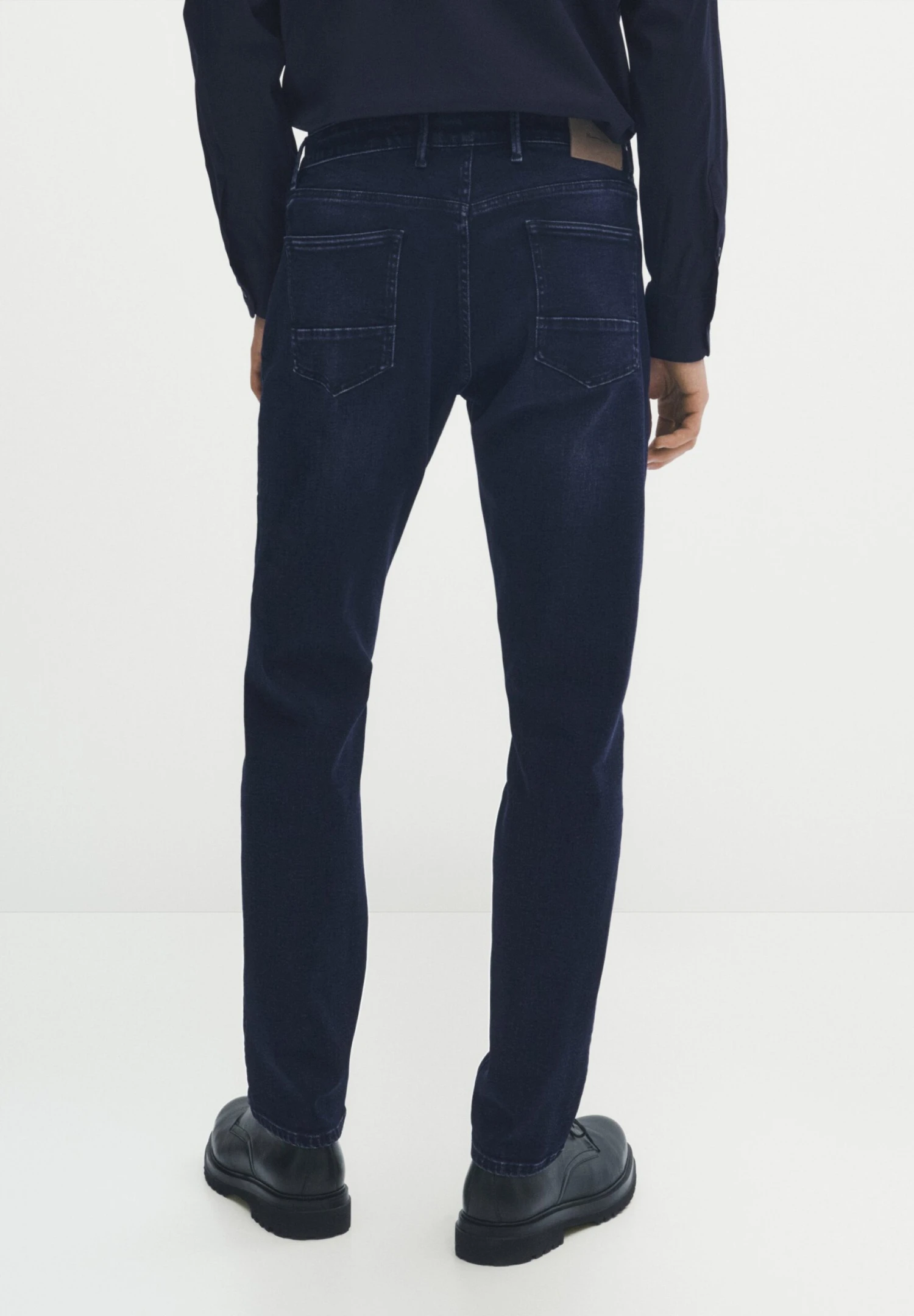Massimo Dutti Straight Leg Jeans - Blue 5 Massimo Dutti Straight Leg Jeans - Blue - Image 3