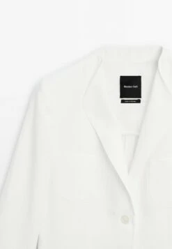 Massimo Dutti BUTTONED LAPEL COLLAR - Blazer - WHITE 20 Massimo Dutti BUTTONED LAPEL COLLAR - Blazer - WHITE -Massimo Dutti Shop 75543d5d0b0f4e4387a393f2abeb2af2