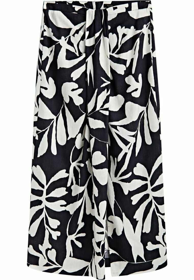 Massimo Dutti Floral Print- Wrap Skirt - Black 7 Massimo Dutti Floral Print- Wrap Skirt - Black - Image 5