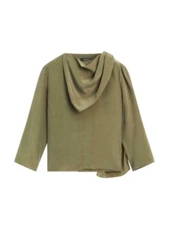 Massimo Dutti FLOWING WITH VOLUMINOUS COLLAR - Blouse - Mottled Dark Green 17 Massimo Dutti FLOWING WITH VOLUMINOUS COLLAR - Blouse - Mottled Dark Green -Massimo Dutti Shop 75b222775a9447109c3d156d13c32297