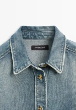 Massimo Dutti LOOSE-FITTING WITH POCKETS - Denim Jacket - Blue Denim -Massimo Dutti Shop 75f9090268414be280e0fc259fb1b9a4