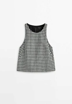 Massimo Dutti Studio -Gingham - Blouse -Massimo Dutti Shop 76264c7d3eef4b8884f943cd193c9d84