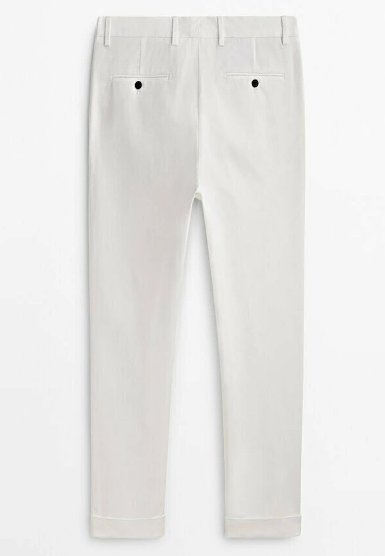Massimo Dutti Studio - Darted - Chinos - White 9 Massimo Dutti Studio - Darted - Chinos - White - Image 7