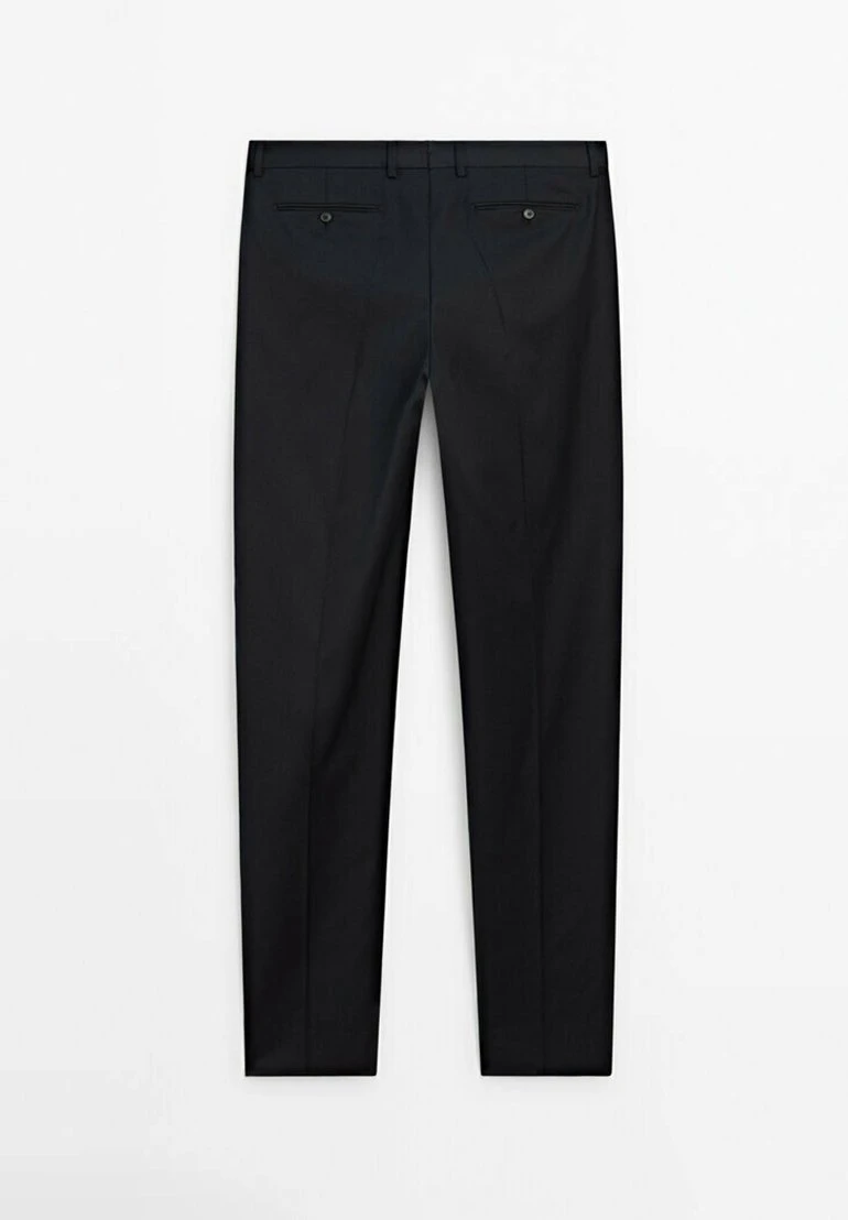Massimo Dutti PLAIN - Suit Trousers - Dark Blue 9 Massimo Dutti PLAIN - Suit Trousers - Dark Blue - Image 7