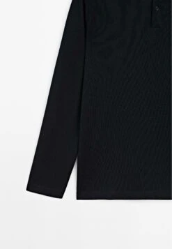 Massimo Dutti LONG SLEEVE MERCERISED PIQUÉ POLO NECK - Long Sleeved Top - Dark Blue -Massimo Dutti Shop 7690202717ca4b74845d6465606cfc8e
