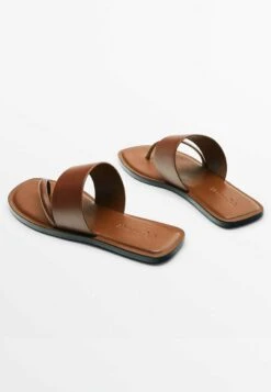 Massimo Dutti With Wide Strap - T-Bar Sandals -Massimo Dutti Shop 76c9528afae64f52979751a114220b14