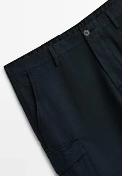 Massimo Dutti Cargo Trousers - Mottled Blue 19 Massimo Dutti Cargo Trousers - Mottled Blue -Massimo Dutti Shop 76d3cbc034614daf81a55b10f63a67eb