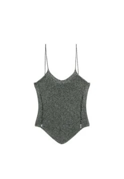 Massimo Dutti STRAPPY ROUND NECK - Top - Grey -Massimo Dutti Shop 76db11633fc84eb2b337db9b2e0ba63e