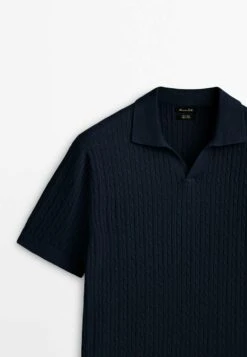 Massimo Dutti Polo Shirt - Dark Blue -Massimo Dutti Shop 76db806a3a124b8ebfeb5595ffe2a180
