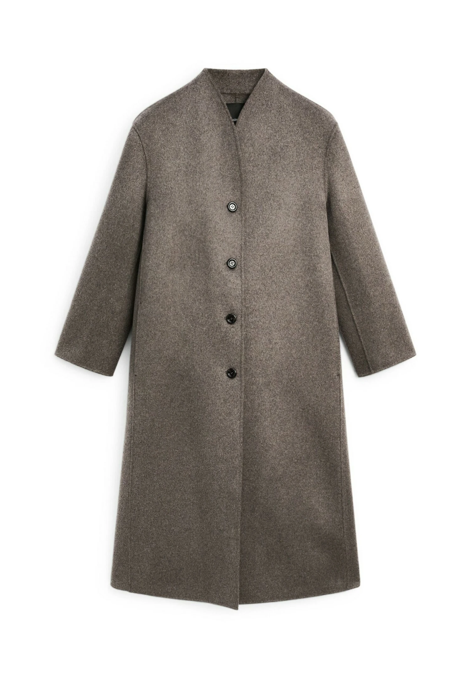 Massimo Dutti HIGH NECK - Classic Coat - Grey 8 Massimo Dutti HIGH NECK - Classic Coat - Grey - Image 6