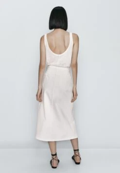 Massimo Dutti High-Waist - Denim Skirt - Beige -Massimo Dutti Shop 76f93b87871845659df6766e8379be77