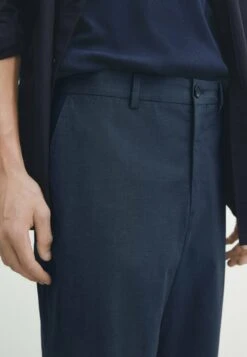 Massimo Dutti False Plain Dyed- Chinos - Blue -Massimo Dutti Shop 771401aba4cd45f9aca5d3254f2ba8da