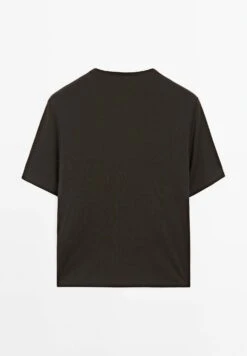 Massimo Dutti OVERSIZED WITH EYELETS - Print T-shirt - Dark Brown 19 Massimo Dutti OVERSIZED WITH EYELETS - Print T-shirt - Dark Brown -Massimo Dutti Shop 775b0690bb424b28a933838891e1f191