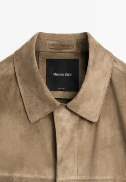 Massimo Dutti OVERSHIRT - Leather Jacket - Sand -Massimo Dutti Shop 7760bbbdc9ec4eceb1250ed3263ff50c